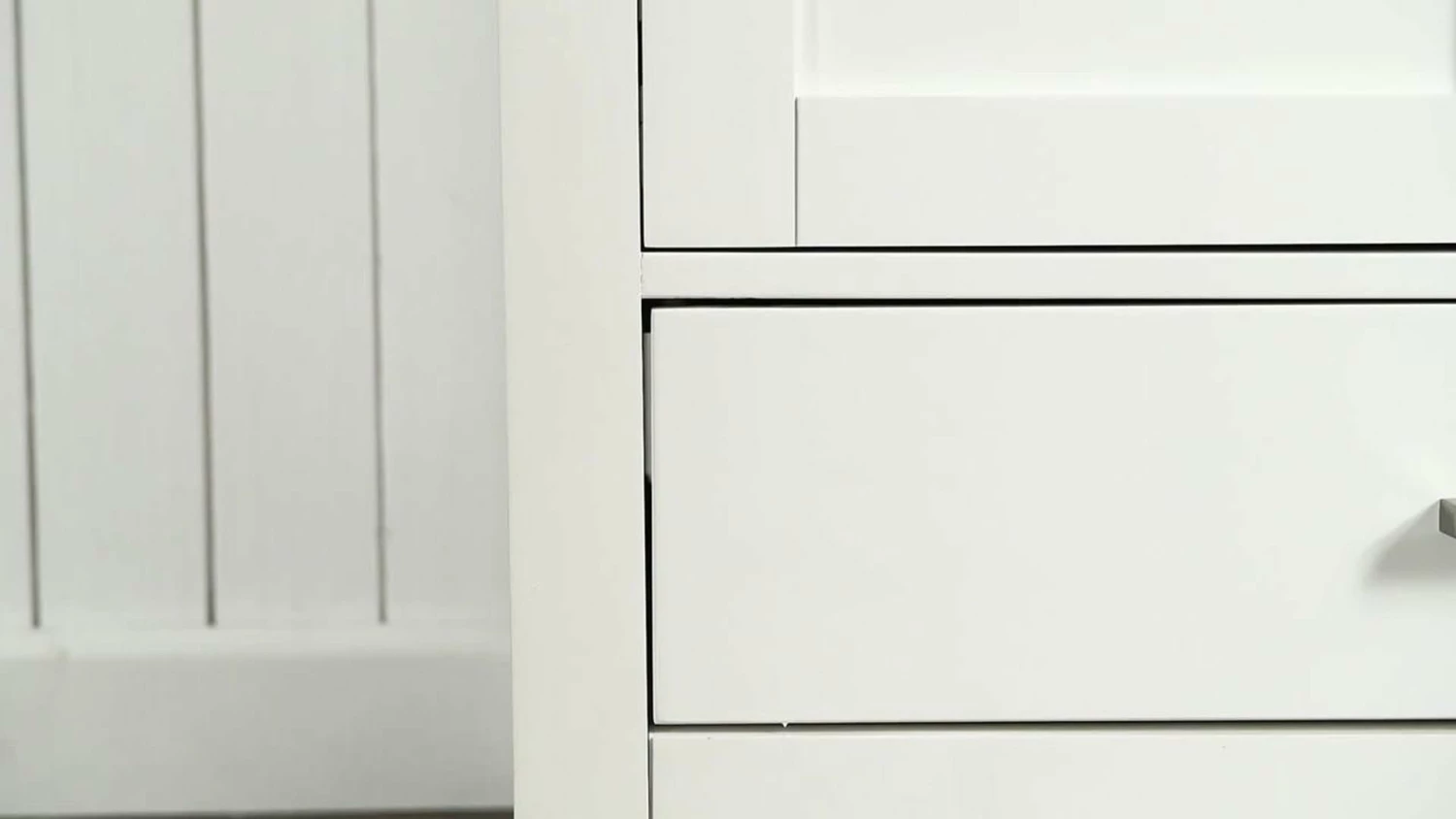 Budget ๐ Eviva LLC Eviva Aberdeen 84" White Transitional Double Sink Bathroom Vanity White Carrar โจ - Image 2