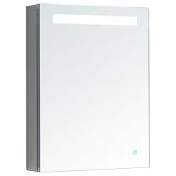 Cheapest โ๏ธ AQUADOM Pacifica Led Lighted Bathroom Medicine Cabinet Left Hinge 20"x26"x5" ๐