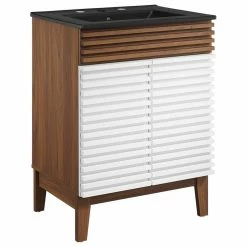 Top 10 ๐ LexMod Render 24" Bathroom Vanity, White Walnut Black ๐