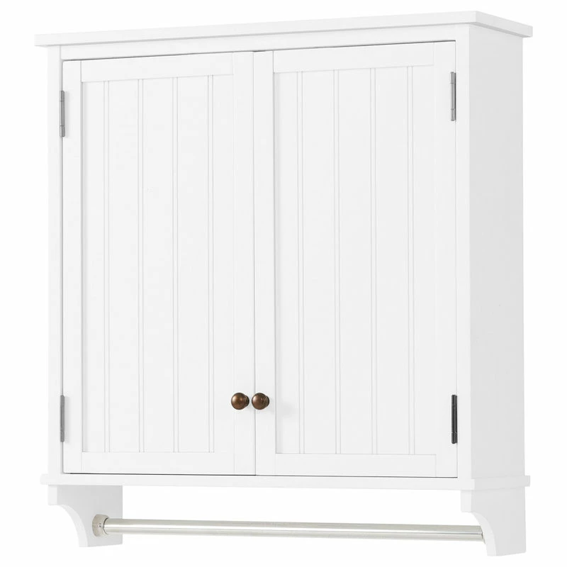 Flash Sale ๐ Bolton Furniture, Inc. Dover 27"W X 29"H Wall Mounted Bathroom Storage Cabinet, 2 Doors And Towel Rod โค๏ธ - Image 3