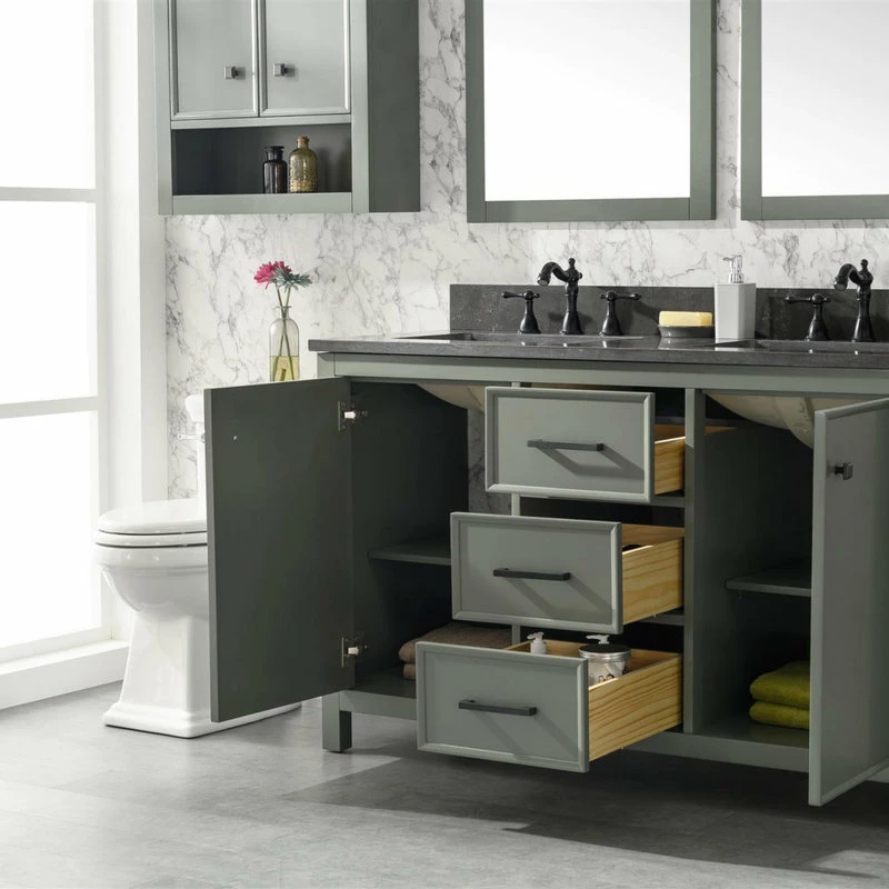 Coupon 💯 Legion Furniture 54" Double Sink Vanity Cabinet, Pewter Green ⭐ - Image 11