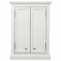 Brand new 😀 Water Creation Derby 33 In. H X 24 In. W Bath Storage Wall Cabinet, Pure White ⌛