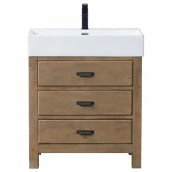 Best Sale 🧨 Ari Kitchen & Bath Ava 30" Bathroom Vanity, Reclaim Fir Finish 🧨