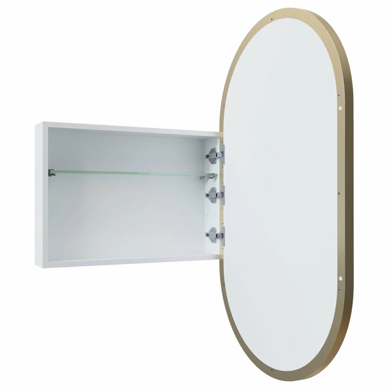 Best Sale 🌟 Glass Warehouse Medicine Cabinets, Satin Brass ⌛ - Image 2