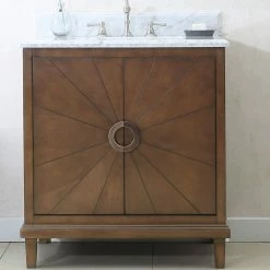 Best reviews of 🛒 Legion Furniture Tristan Vanity With Top, Antique Coffee, 31", White Carrara ✔️