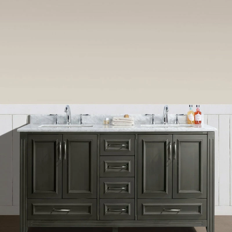 Best reviews of 🎉 Ari Kitchen & Bath Jude French Bathroom Vanity, Distressed Gray, 60", Double ⌛