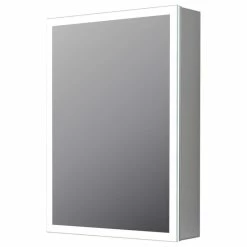Wholesale ❤️ Fine Fixtures LED Recessed/Surface Mount Medicine Cabinet, Aluminum, 20"x30", Right Hand Door 👏