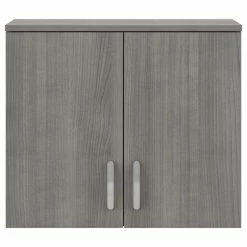 Coupon 🌟 Bush Business Furniture Universal Laundry Room Wall Cabinet W/ Doors In Platinum Gray - Engineered Wood 🎁