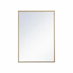 Coupon 🧨 Elegant Furniture & Lighting Metal Mirror Medicine Cabinet 20"x28", Brass Finish ⌛