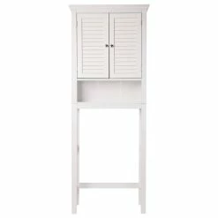 Budget 💯 Glitzhome 68.26"H Wooden Bathroom Storage Cabinet, White ✨
