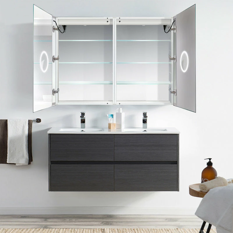 Coupon ๐ Krugg Reflections 48"x36" LED Medicine Cabinet With Dimmer/Defogger, Makeup Mirror, And USB ๐งจ - Image 7