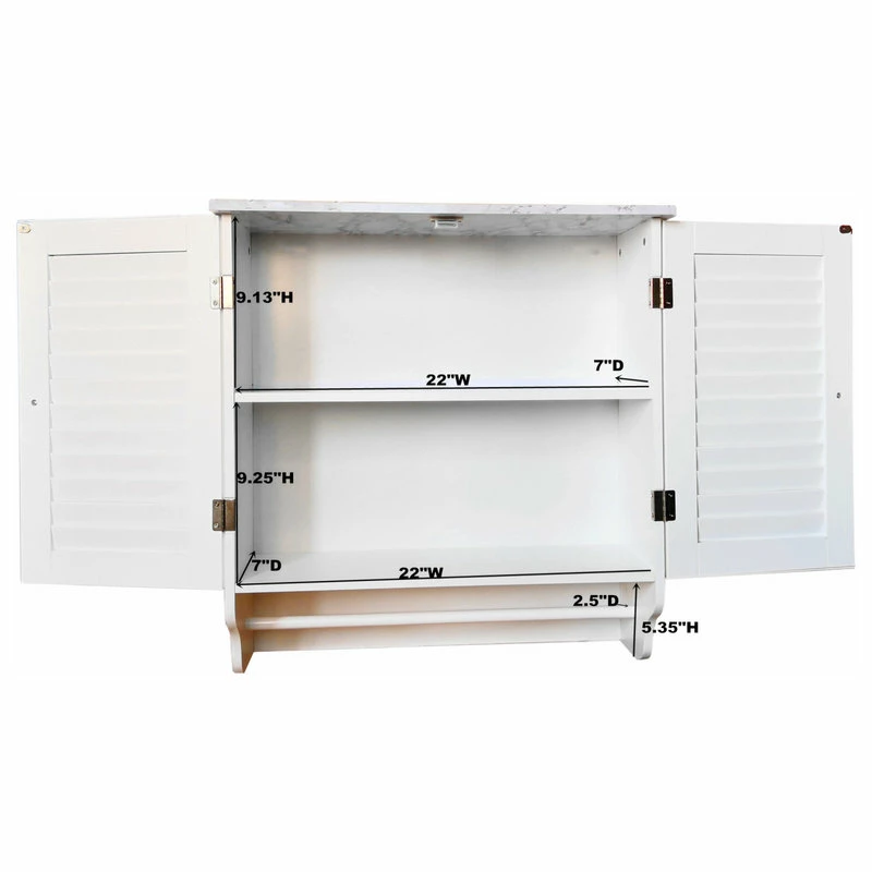 Cheapest 👍 Pilaster Designs Trevita Wall Mounted Bathroom Storage Cabinet Medicine Chest 🎉 - Image 7