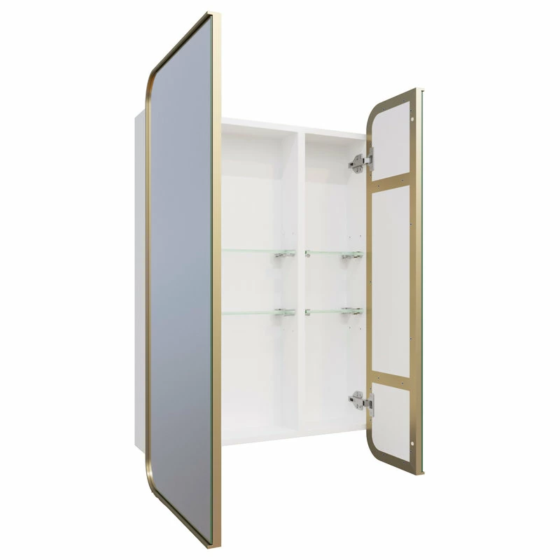 Cheapest 😍 Glass Warehouse Medicine Cabinets, Satin Brass 🎁 - Image 2