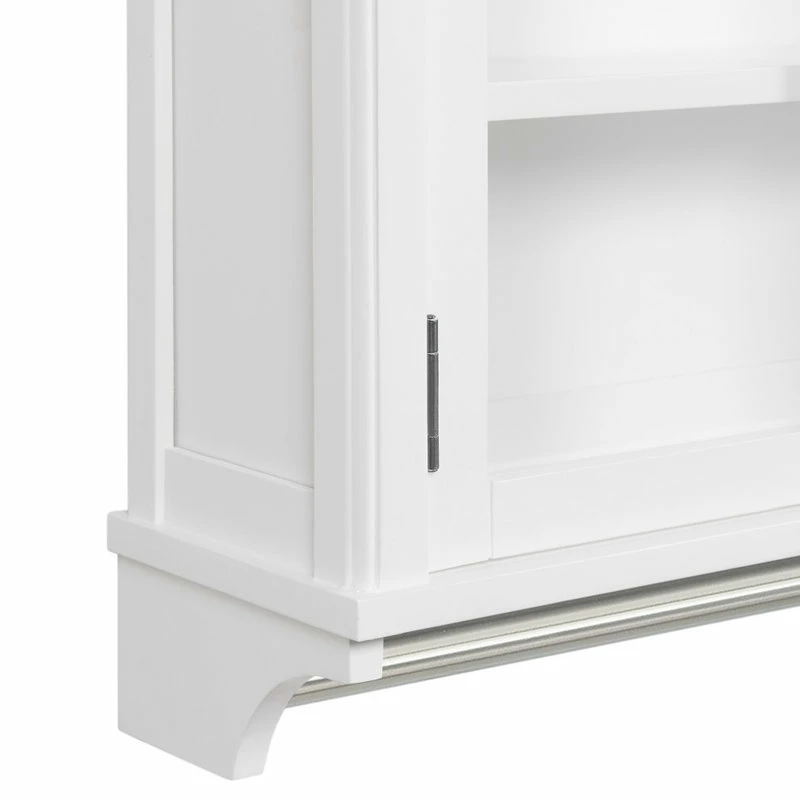 Budget ✨ Bolton Furniture, Inc. Dorset Bath 27"W X 29"H Wall Mounted Cabinet, Mirror And Towel Rod 🎁 - Image 4