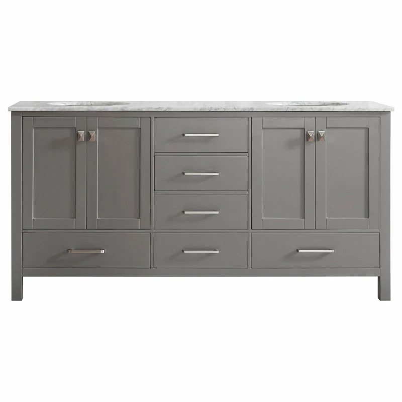 Deals ⭐ Vinnova Gela Single Vanity, Gray, 72", Without Mirror ✔️