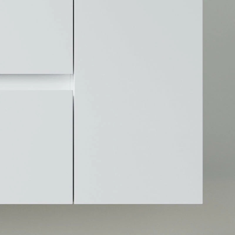 Best deal 🥰 MOD Beacon Bath Vanity, High Gloss White, 48", Single Sink, Wall Mount 😀 - Image 7