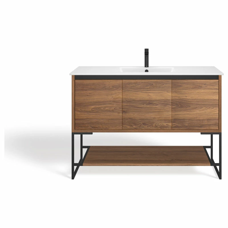 Deals ๐ MOD Foundry Bath Vanity, Walnut, 48", Integrated Single Sink, Freestanding ๐คฉ - Image 9