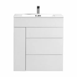Top 10 ๐คฉ KUBEBATH Milano 30" High Glossy Bathroom Vanity, High Gloss White, High Gloss White ๐งจ