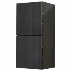 Wholesale ⌛ Kube Bath Bliss 12" Wide By 24" High Linen Side Cabinet, Two Doors, Gray Oak Finish 👍