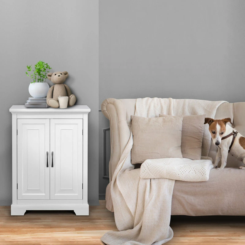 Best Sale 💯 Versanora Wooden Bathroom Storage Floor Cabinet White ❤️ - Image 3