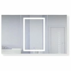 Buy ๐ Krugg Reflections 60"x36" LED Medicine Cabinet, Dimmer/Defog, Makeup Mirror, And USB, Light Left ๐