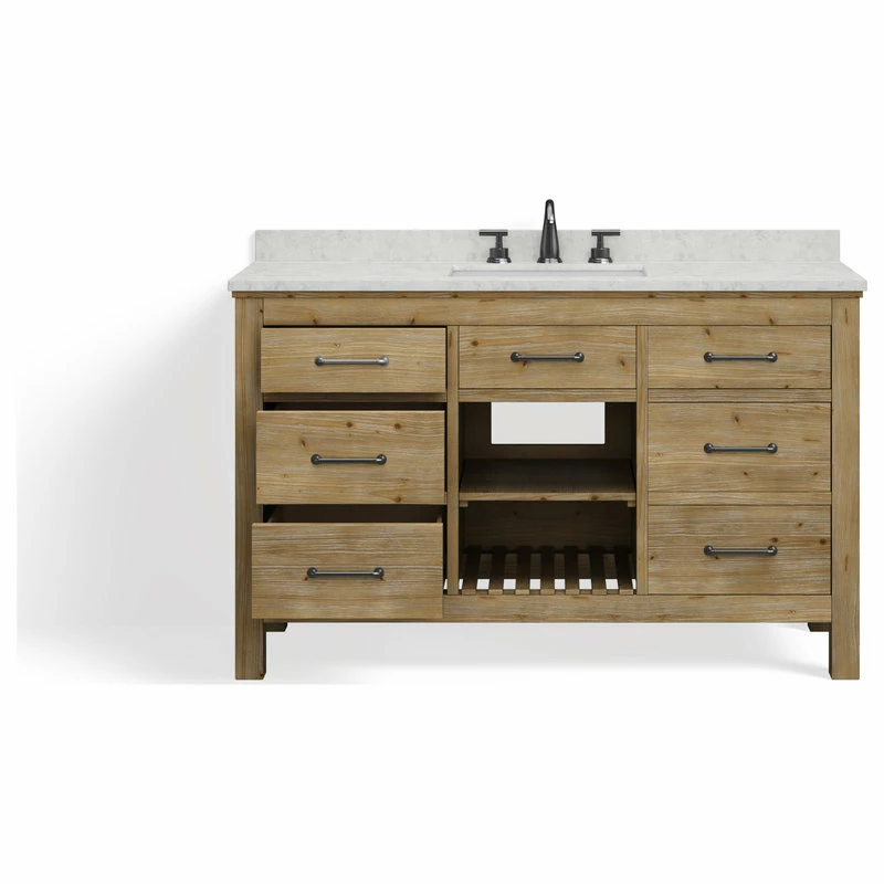 Cheap ๐ MOD Rawley Bath Vanity, Weathered Fir, 55", Single Sink, Freestanding โ๏ธ - Image 12