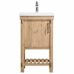 Promo ⭐ Ari Kitchen & Bath Marina 20.5" Bathroom Vanity, Driftwood Finish 🛒