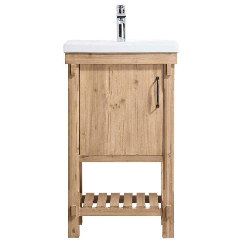 Promo โญ Ari Kitchen & Bath Marina 20.5" Bathroom Vanity, Driftwood Finish ๐