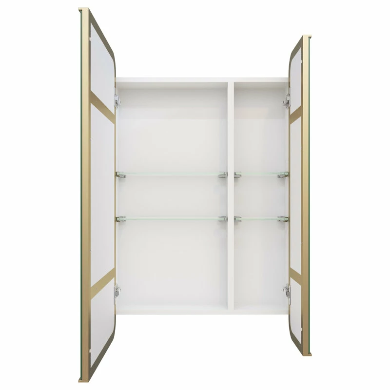 Cheapest 😍 Glass Warehouse Medicine Cabinets, Satin Brass 🎁 - Image 3
