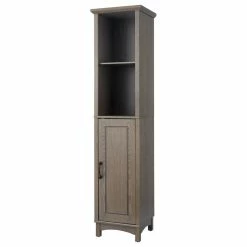Promo 🤩 Versanora Wooden Bathroom Cabinet Linen Tower Salt Oak 🎉