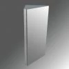 Deals ⌛ Renovators Supply Manufacturing Bathroom Wall Mount Corner Medicine Cabinet Brushed Stainless Steel With Mirror 🥰