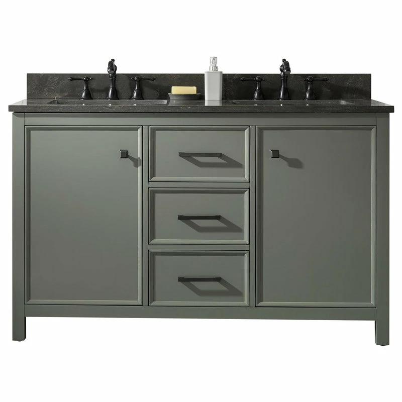 Coupon 💯 Legion Furniture 54" Double Sink Vanity Cabinet, Pewter Green ⭐