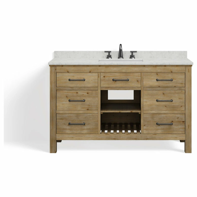 Cheap ๐ MOD Rawley Bath Vanity, Weathered Fir, 55", Single Sink, Freestanding โ๏ธ - Image 9