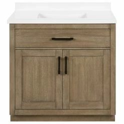 Outlet ⌛ OVE Decors Bailey 36 In. Single Sink Bathroom Vanity In Antique Oak 👏