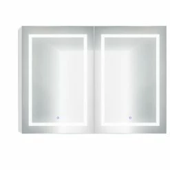 Coupon ๐ Krugg Reflections 48"x36" LED Medicine Cabinet With Dimmer/Defogger, Makeup Mirror, And USB ๐งจ
