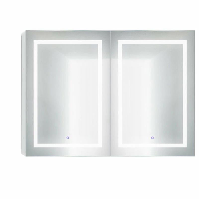 Coupon ๐ Krugg Reflections 48"x36" LED Medicine Cabinet With Dimmer/Defogger, Makeup Mirror, And USB ๐งจ