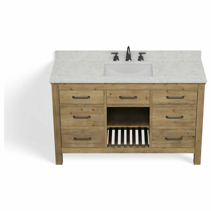 Cheap ๐ MOD Rawley Bath Vanity, Weathered Fir, 55", Single Sink, Freestanding โ๏ธ - Image 13