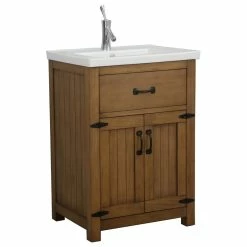 New 😍 Legion Furniture Legion Gwen Vanity, Weathered Brown ⌛