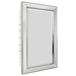 Best Pirce 🎁 Head West, Inc. Head West Champagne Silver Beaded Beveled Mirror, 16x26" 🔔