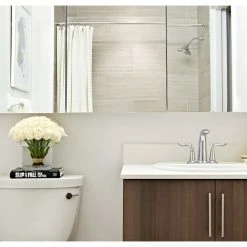 Cheapest 🎉 Ketcham Medicine Cabinets/Fred Silver & Company Tri-View Medicine Cabinet, 48"x36", Polished Edge, Surface Mounted 👏