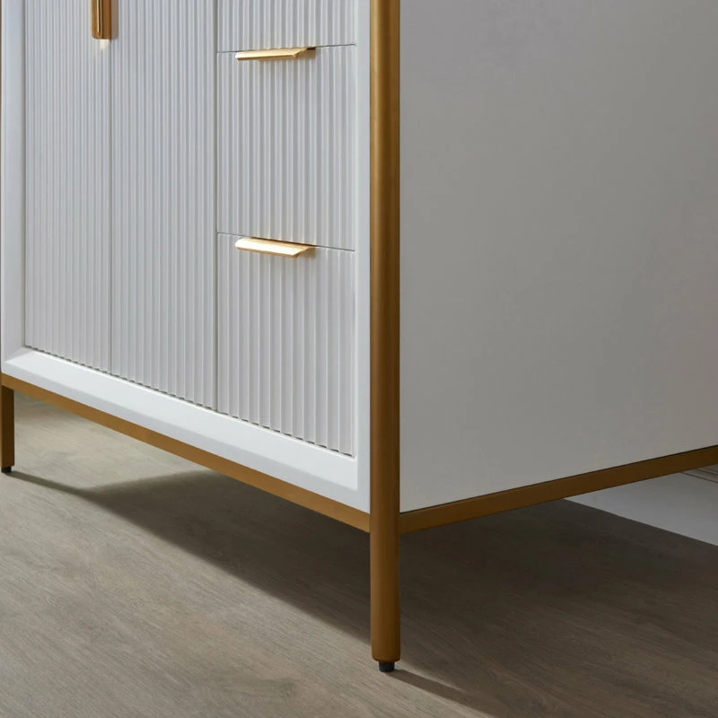 New 😀 Vinnova Granada Vanity With White Composite Stone Top, White, 36", Without Mirror 🛒 - Image 7