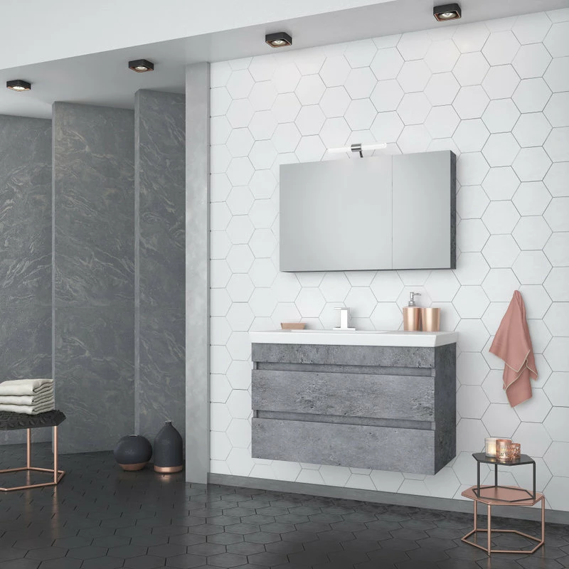 Best reviews of ๐ A Touch Of Design Frameless 30" Medicine Cabinet With Full Mirror Front, Rhea Gray ๐ - Image 3