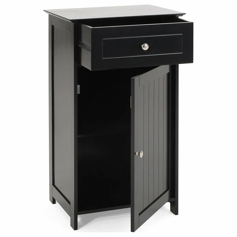 Buy ✨ GDFStudio Chloe Modern Bathroom Storage Cabinet, Black 🥰 - Image 5