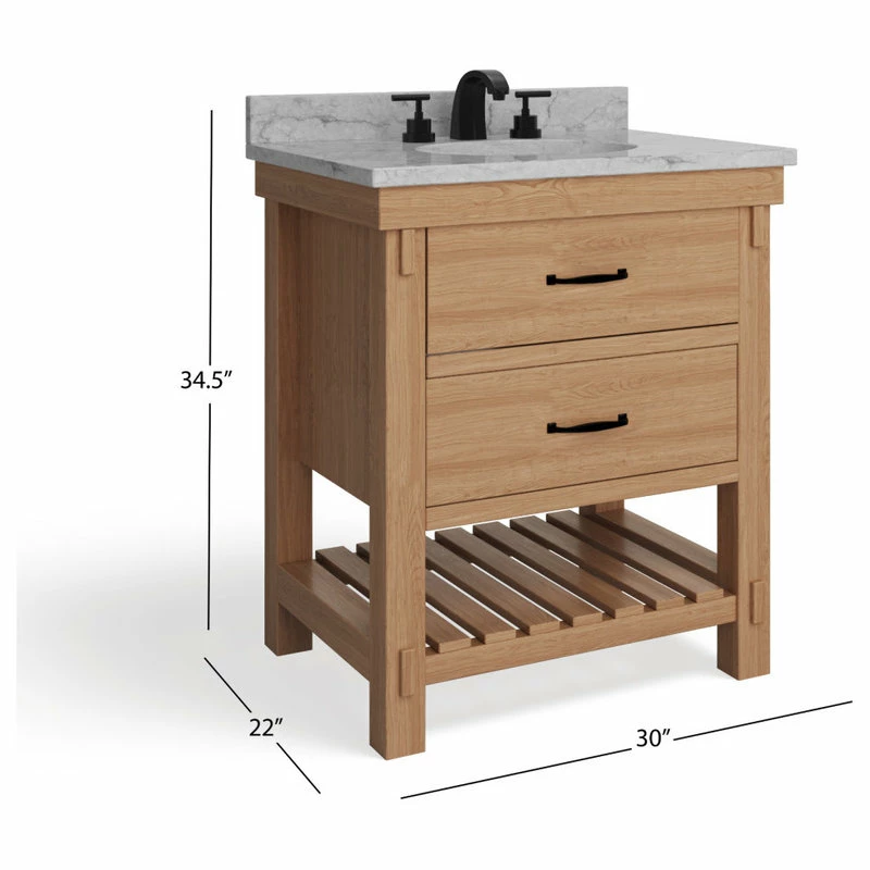 Deals ๐ MOD Bosque Bath Vanity, Weathered Fir, 30", Single Sink, Undermount, Freestanding ๐ - Image 8