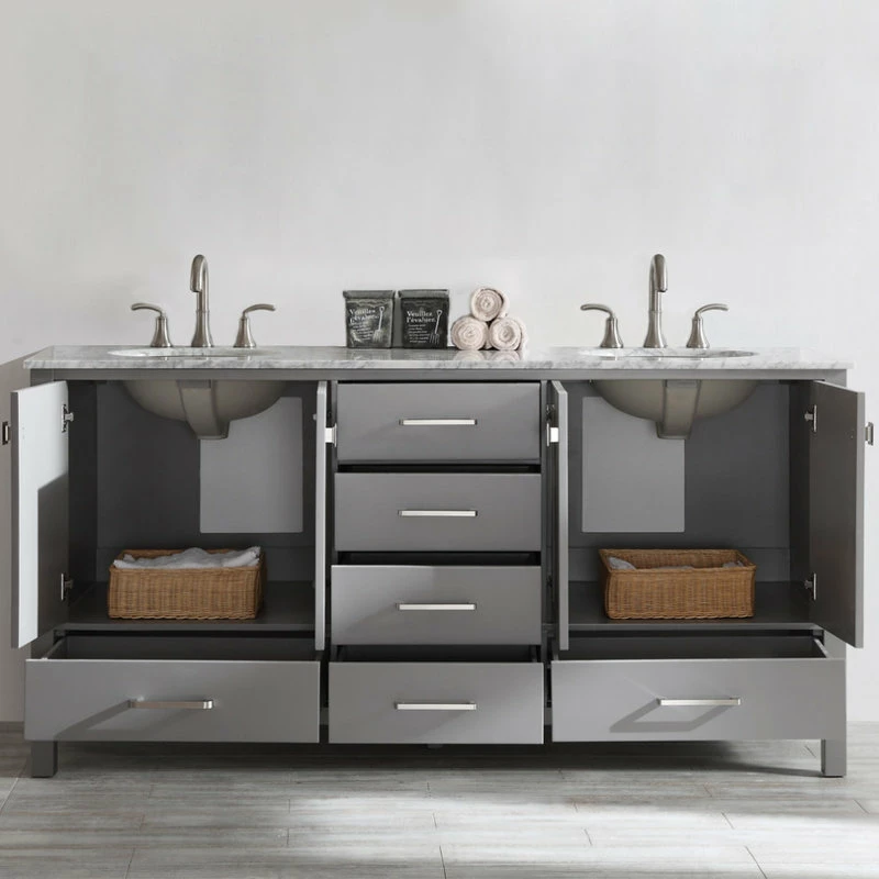 Deals ⭐ Vinnova Gela Single Vanity, Gray, 72", Without Mirror ✔️ - Image 5