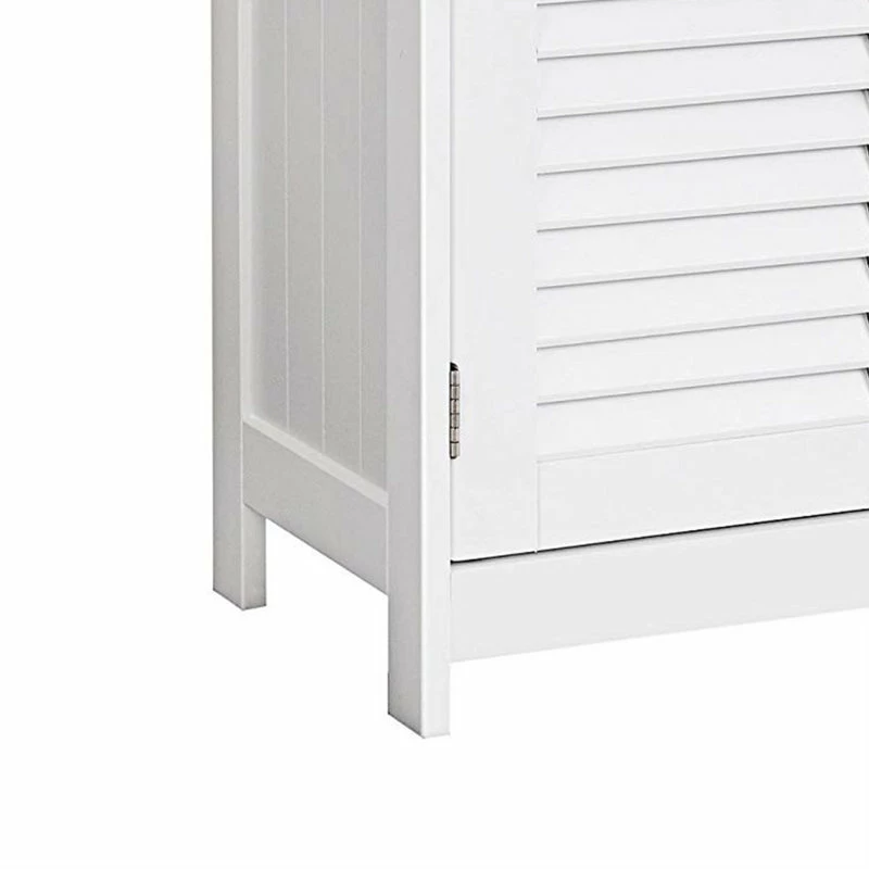 Discount โญ Benjara Wooden Bathroom Closet With 1 Open Shelf And 2 Door Cabinet, White ๐งจ - Image 3