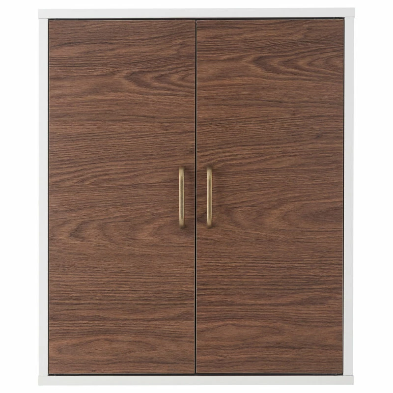 Budget 🎉 Versanora Wooden Bathroom Wall Cabinet 2 Doors White 🎉 - Image 2