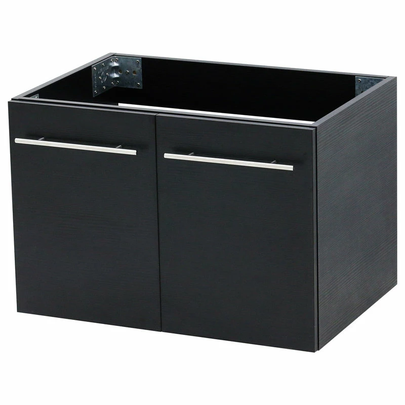 Best deal ๐ฅ Wind Bay 24" Wall Mount Vanity, White Stone Countertop, Black ๐ - Image 2