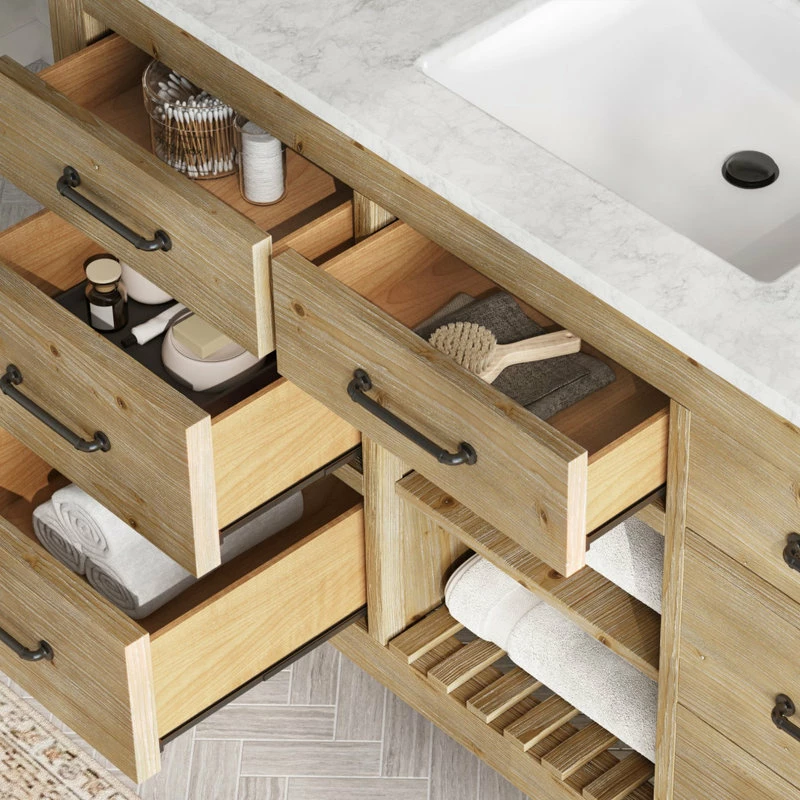 Cheap ๐ MOD Rawley Bath Vanity, Weathered Fir, 55", Single Sink, Freestanding โ๏ธ - Image 5