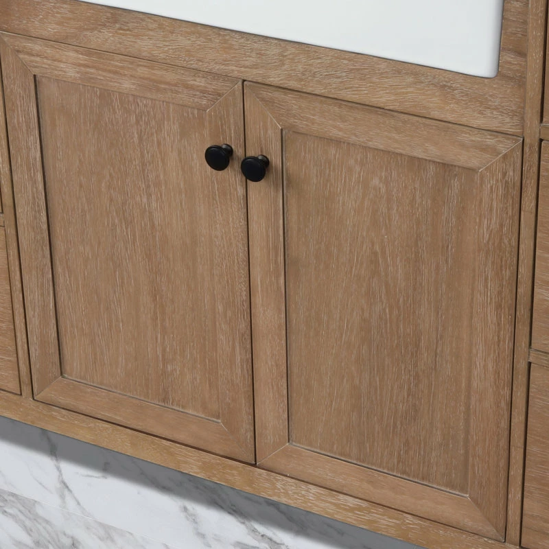 Flash Sale ๐ Ari Kitchen & Bath Sally 42" Single Bathroom Vanity In Ash Brown With Italian Carrara Marble Top โ - Image 8